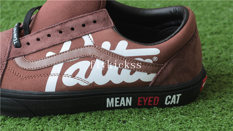 Patta x Van Mean Eyed Cat Old Skool Black Brown Suede